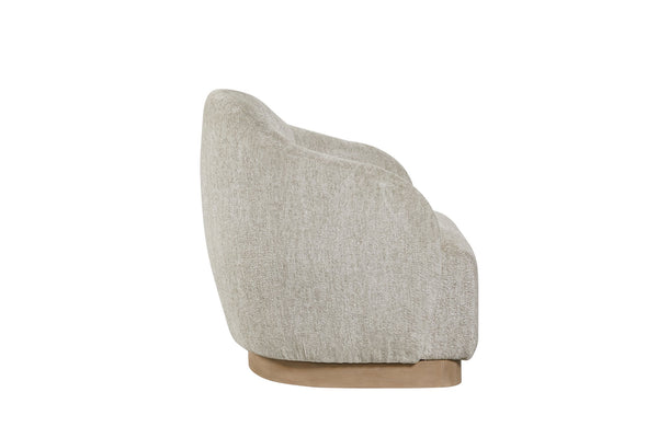 English Elm Accent Chair with Woven Rope Exterior, Plush High-Density Cushions, Dacron Wrap, Durable Frame Beige 37.25 L x 36.5 W x 37.75 H B2699P298408