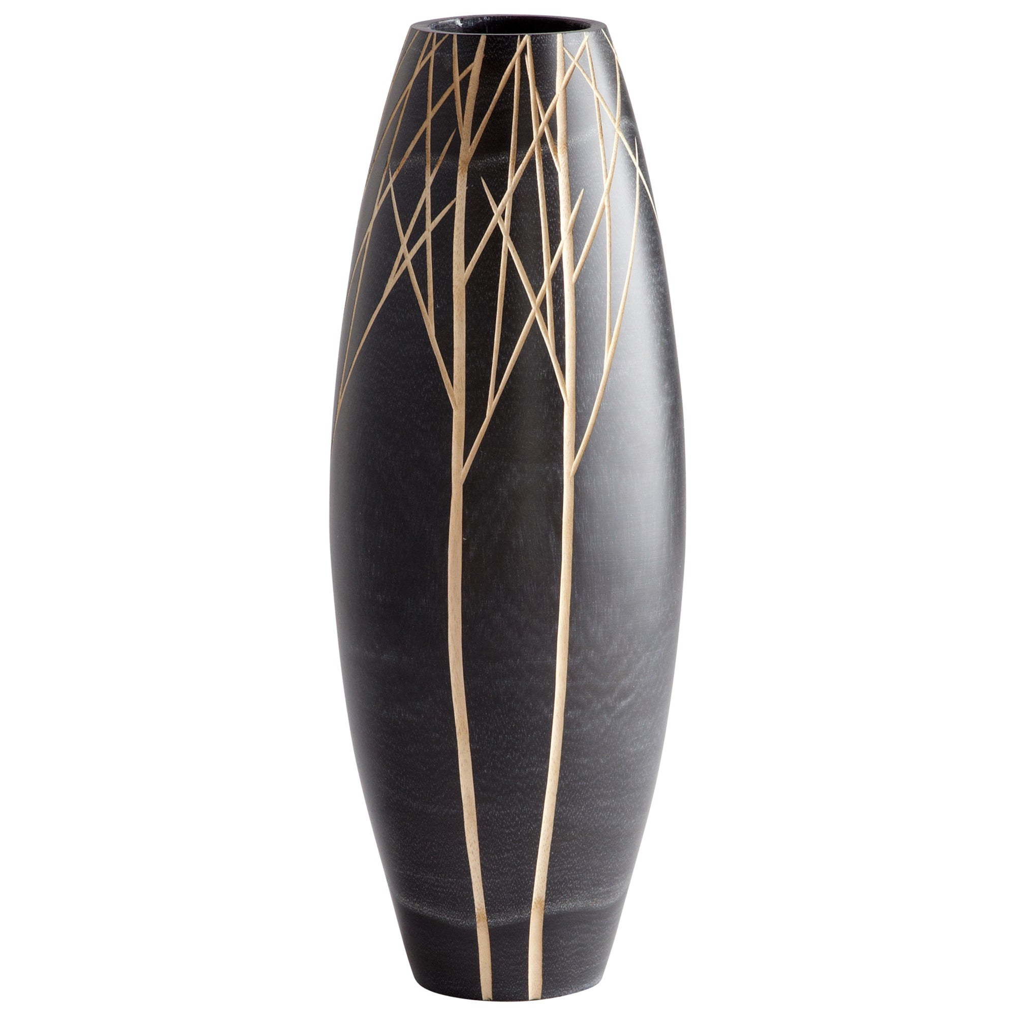 Onyx Elegant Wood Vase