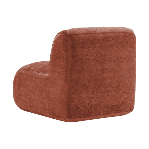 English Elm Armless Modular Cloud Sofa Plush Velvet Tufted Cushions for Modern Living Rooms Red W714P387023