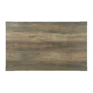 English Elm Rustic Oak Coffee Table With X-Slat Design & Ample Storage Shelf For Stylish Living Room Decor B062P185677-GIGA