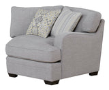 English Elm Wallace & Bay - Wallace & Bay  Berza Gray Cuddler Sectional