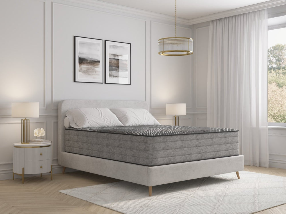 English Elm 14" Firm Full Mattress with Cooling Ice Cover Copper Gel Quilted Hybrid Design B209P284755