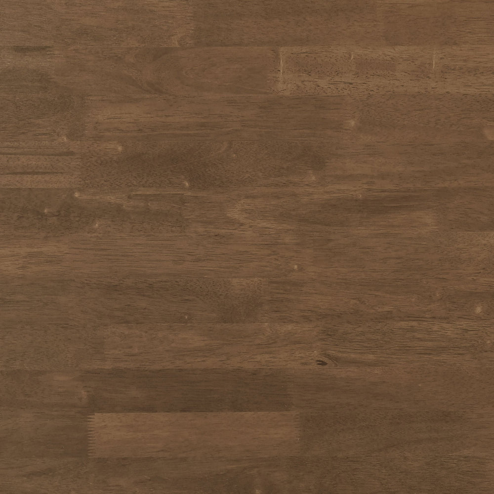 English Elm Guinea Round Walnut Dining Table with Intersecting Base, Convex Edge—Warm Solid Wood Charm B062P354063