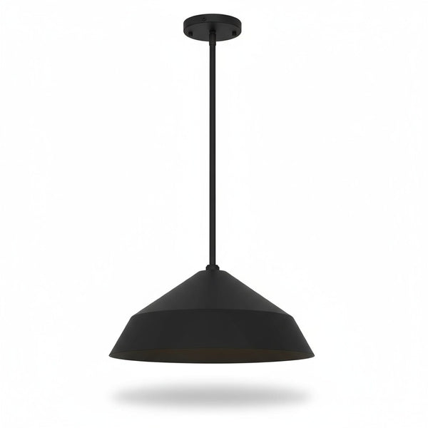English Elm 14 Inch Matte Black Integrated Led Pendant Dimmable Etched Glass Kitchen Fixture B370P399324
