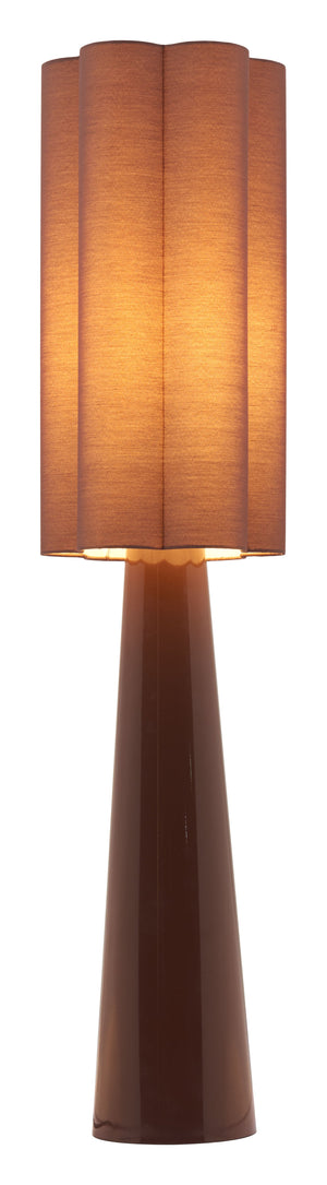 Zuo Modern Violet Floor Lamp In Brown - Modern Design, High-quality Pvc & Steel, Chic Addition For Any Room Brown Pvc,Steel 56176-zuo-modern