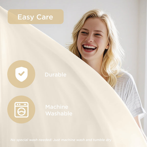 JLA Home Main Street - Cooling breathable 3pc sheet set — moisture-wicking, four-way stretch knit for cool, snug comfort Ivory OLX10-0019