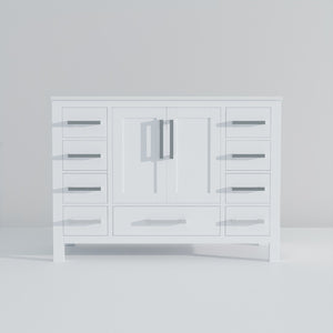 English Elm White Bath Vanity With Elegant Quartz Top & Ample Storage - Modern Design For Your Bathroom! B2731P259065-GIGA