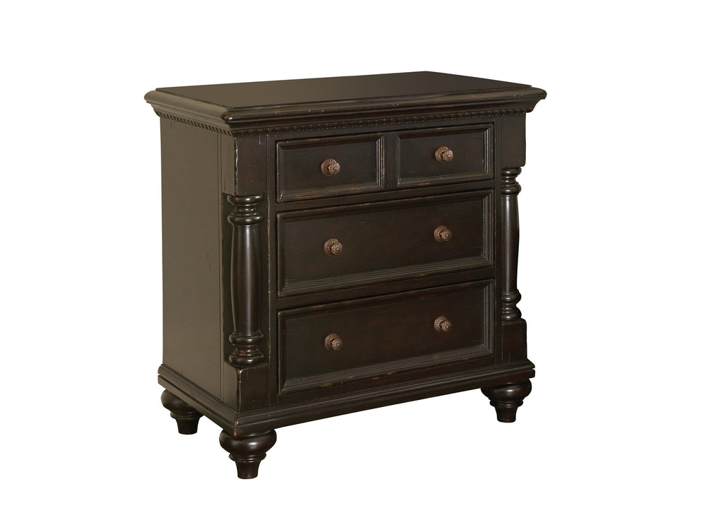 Lexington Tommy Bahama Home Stony Point Nightstand - Elegant British Colonial Design With Three Drawers For Stylish Storage Tamarind  619-624