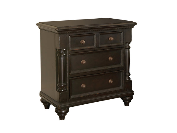 Lexington Tommy Bahama Home Stony Point Nightstand - Elegant British Colonial Design With Three Drawers For Stylish Storage Tamarind  619-624