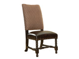 Lexington Tommy Bahama Home Edwards Dining Chair - Exquisite British Colonial Design With Rich Antique Leather And Unique Accents Tamarind  619-884-01