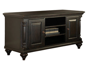 Lexington Tommy Bahama Home Huntington Media Console - Elegant British Colonial Design With Rich Tamarind Finish & Glass Doors Tamarind  619-907