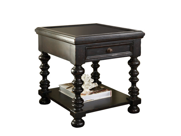 Lexington Tommy Bahama Home Explorer End Table - Embrace British Colonial Style With Rich Tamarind Finish And Unique Accents Tamarind  619-943