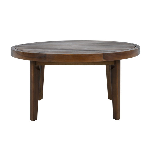 English Elm Outdoor Acacia Wood Chat Set with Woven Rope Panels and Beige Cushions for Patio N768P408130D_2_N768P408131D