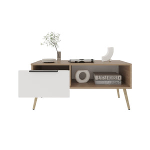 English Elm Lavelle Melamine Wood Coffee Table Compact Modern Design for Living Room Spaces B092P474477