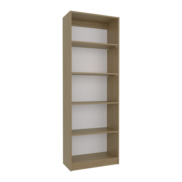 English Elm Home 4 Shelves Bookcase Wide Natural Oak – Multi-Tier Storage Display Shelf, Sturdy MDF Design B070P337061