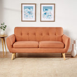 Christopher Knight Home® - Noble House - Josephine Mid-Century Modern Tufted Fabric Upholstered Sofa