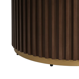 English Elm Christopher Knight Home® - 47.25" Round Pedestal Dining Table - Warm Walnut Finish, Stylish Seating For 4-5, Versatile Design N771P358147T_N771P358148T