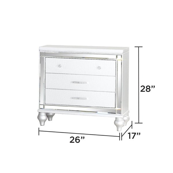 English Elm Sterling 5-Piece Queen Bedroom Set With Led Headboard & Glam Gold Accents For Modern Elegance B009S02003-GIGA