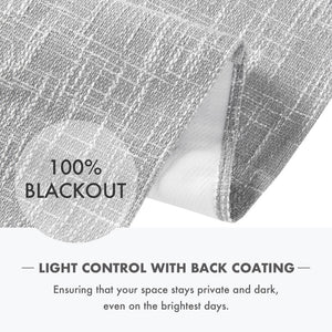 English Elm 1-piece Cordless Roman Shade Linen Look Blackout Polyester Viscose Bedroom Window B035P437524
