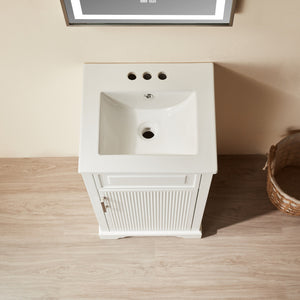 English Elm Fully Assembled 18'' Freestanding Bathroom Vanity With Eco-Friendly Top & Dual Handle Options W1826P347105