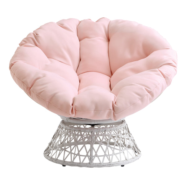 OSP Home Furnishings Papasan Chair Pink
