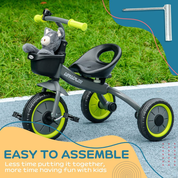 English Elm Aosom 6v Electric Toddler Atv Quad Ride on with Non-slip Grip and Durable Tires Yellow W2225P217785
