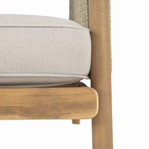 English Elm Christopher Knight Home® - Sumbawa Outdoor Club Chair - Stylish Acacia Wood Frame With Water-Resistant Cushions For Comfort N775P226075B