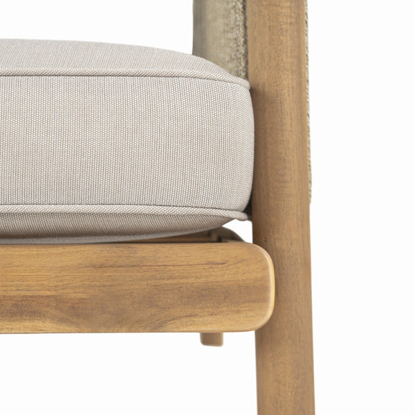 English Elm Christopher Knight Home® - Sumbawa Outdoor Club Chair - Stylish Acacia Wood Frame With Water-Resistant Cushions For Comfort N775P226075B