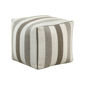 English Elm Modern Square Pouf - Multi-Color Jacquard Ottoman, Versatile Footrest & Accent Piece For Any Room B011P251656
