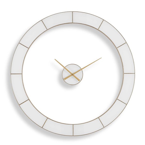 Uttermost Uttermost Ivory Face Gold Ring Quartz Wall Clock for Modern Living Spaces 06468