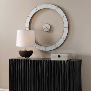 Uttermost Ivory Face Gold Ring Quartz Wall Clock for Modern Living Spaces