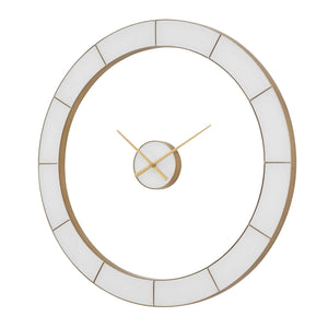 Uttermost Ivory Face Gold Ring Quartz Wall Clock for Modern Living Spaces