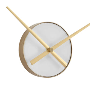 Uttermost Ivory Face Gold Ring Quartz Wall Clock for Modern Living Spaces