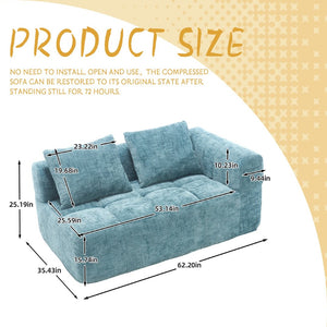 English Elm United Chenille Loveseat Sofa - Modern Minimalist Sleeper For Cozy Living Rooms & Small Spaces W1568P255146-GIGA