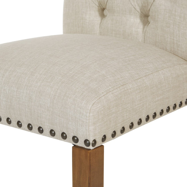 OSP Home Furnishings Jessica Tufted Dining Chair Linen