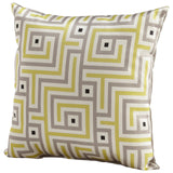 Maze Pillow Lime Green 06516 Cyan Design