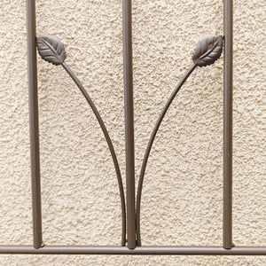 English Elm 4 Pack Powder-coated Metal Garden Trellises Rustproof Climbing Plant Outdoor Support Brown W1586P147459
