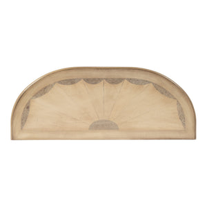 Butler Specialty Kimball Demilune Console Table With 1 Drawer And Open Shelf – Elegant Entryway Accent Piece Beige Rubberwood Solids,Cherry,Maple And Walnut Veneers,Mdf,Resin 653424-butler