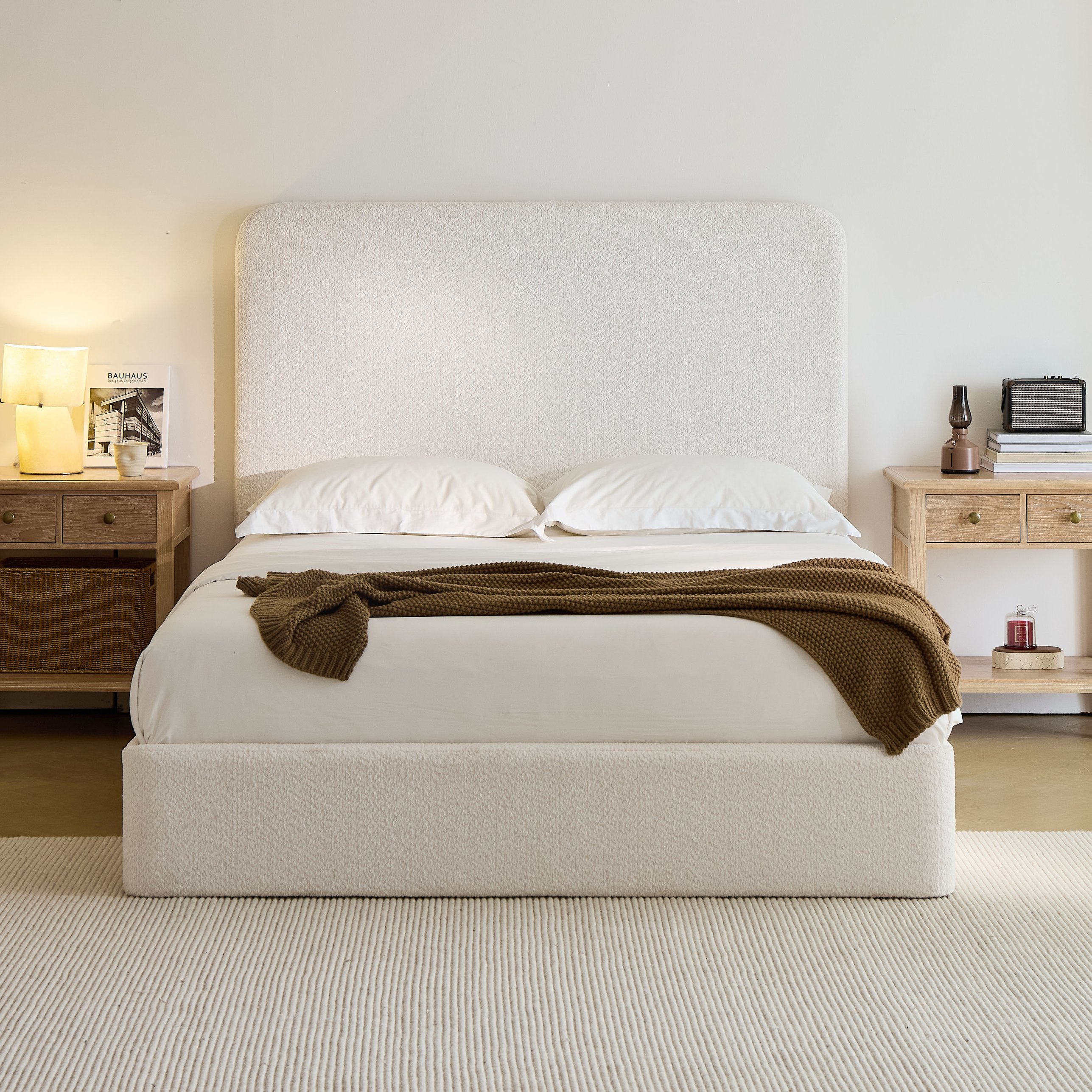 English Elm Canter Upholstered Bed