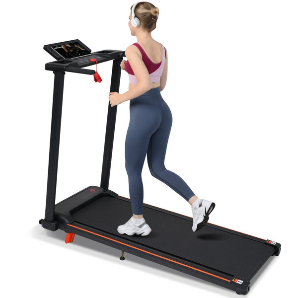 English Elm Treadmill Foldable 3hp Motor with Incline Adjustable Feet and Anti-slip Running Belt N728P191958B