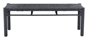 Zuo Modern Iska Bench - Modern Aluminum Seating Solution For Stylish Home Decor And Versatile Spaces Black Aluminum 704087-zuo-modern