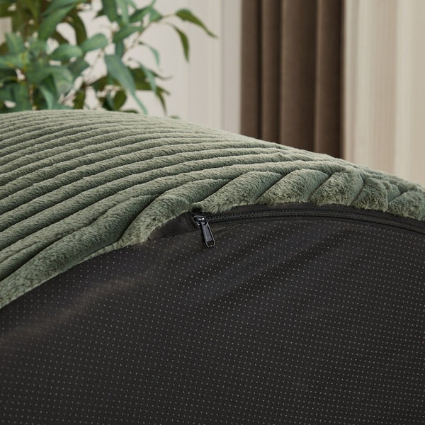 English Elm 50"l Corduroy Oversized Sleeper Chair with Neck Pillow Support for Lounge or Bedroom Green W834P405866