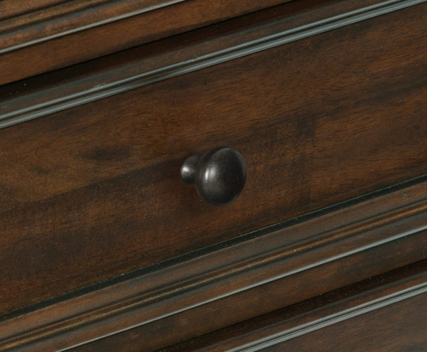 English Elm Classic Nine Drawer Mango Veneer Dresser Warm Brown Finish Bedroom Storage Furniture B011P446671