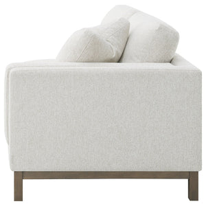 English Elm O'brien Sectional with Chaise Plush Sand Fabric Contemporary Living Room Sofa B062S01529