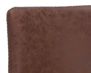 Sunpan Cal Office Chair - Stylish Mid-Century Design with Adjustable Height and Smooth Mobility for Comfort Antique Brown