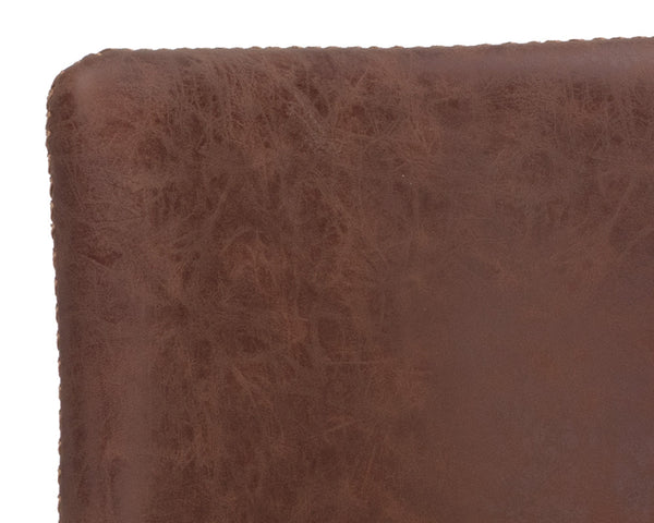 Sunpan Cal Office Chair - Stylish Mid-Century Design with Adjustable Height and Smooth Mobility for Comfort Antique Brown