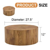 English Elm The Cylindrical Table With Its Patterned Design Can Be Easily Integrated Into A Variety Of Interior Styles, From Coffee Tables To Small Dining Tables, Workbenches Or Makeshift Writing Desks.