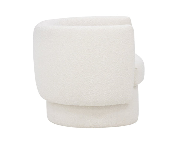 Sunpan VALENCE Sculptural Armchair in Maya White Boucle – Modern Elegance for Stylish Living Spaces 107996