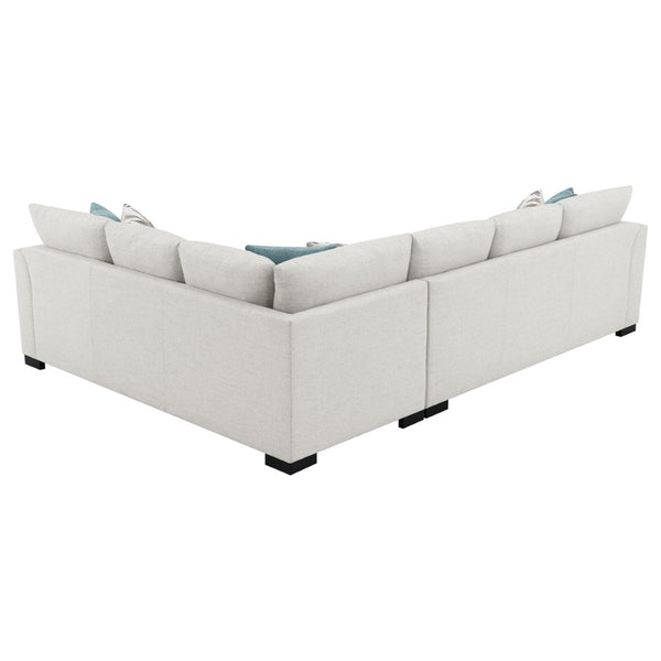 English Elm Radison Greige Fabric Sleeper Sectional with Hidden Pull-out Bed for Living Rooms B062S01405