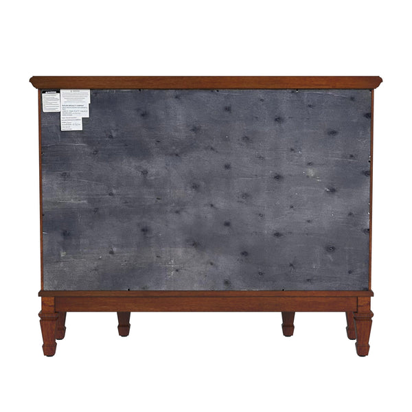 Butler Specialty Sheffield Elegant Demilune Wood Accent Cabinet With 3 Drawers And 2 Doors For Timeless Storage Medium Brown Poplar,Resin,Cherry Veneer,Fiberboard,Metal Knobs,Felt 674011-butler